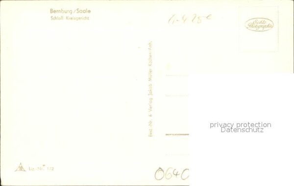 Bernburg Saale Schloss Kreisgericht – Bild 2