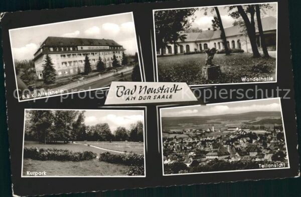 Bad Neustadt Teilansicht Altersheim Kurpark Wandelha