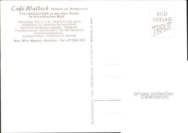Neulautern Cafe- Restaurant Waldeck – Bild 2