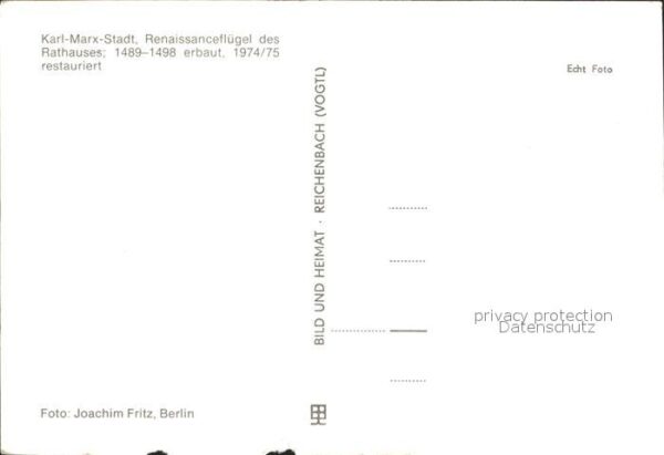 Karl-Marx-Stadt Rathaus – Bild 2