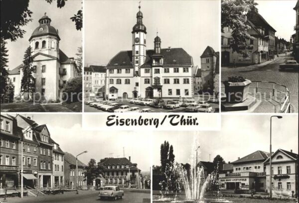 Eisenberg Thueringen Schlosskirche Rathaus Platz der Republi