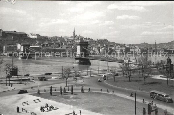 Budapest Donausicht mit Kettenbrücke