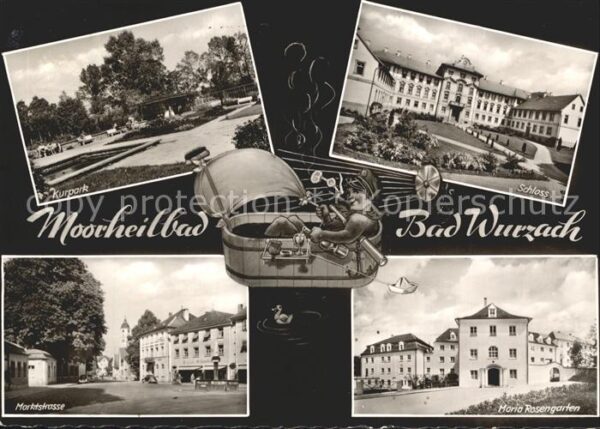 Bad Wurzach Kurpark Marktstrasse Maria Rosengarten
