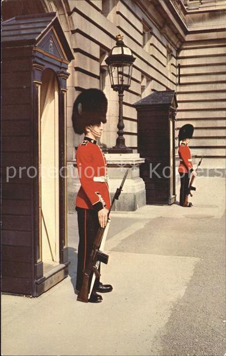 London Irish Guards on Sentry Duty at Buckingh