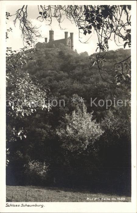 Foto Zeitz F.G. Nr. 1485 Schloss Schaumburg