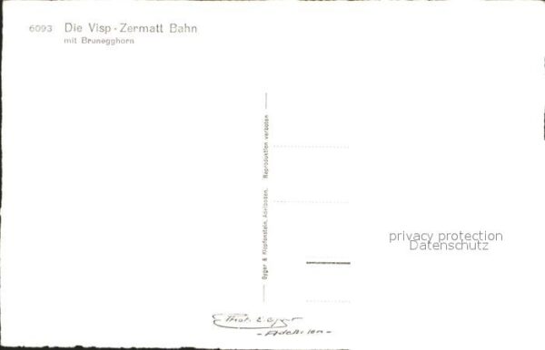 Bergbahn Visp-Zermatt-Bahn Brunegghorn – Bild 2