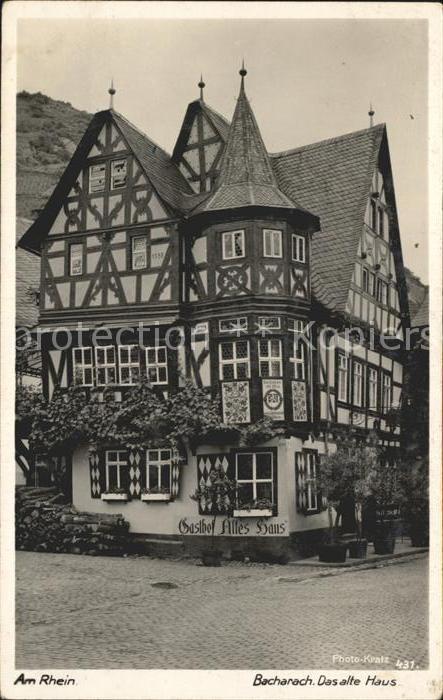 Foto Kratz Nr. 431 Bacharach Das alte Haus