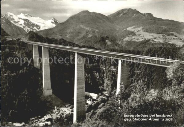 Bruecken Bauwerke Europabrücke Innsbruck Stubaier Alpen