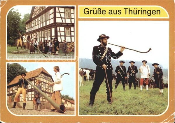 Trachten Thüringen Hirtenbläsergruppe Zella-Mehl