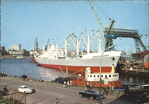 Schiffe Ships Navires Republica de Colombia Hamburg Hafen