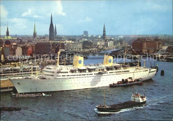 Dampfer Oceanliner Gripsholm Hamburg Hafen