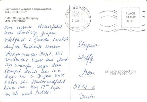 Faehre Ferry Bac Traghetto-- M/S Estonia – Bild 2