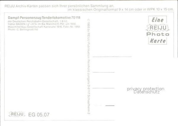 Lokomotive Dampf-Personenzug-Tenderlokomotive 7011 – Bild 2