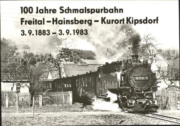 Lokomotive 100 Jahre Schmalspurbahn Freital-Hainsb