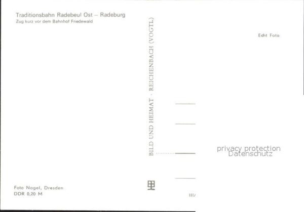 Eisenbahn Traditionsbahn Radebeul Ost-Radeburg – Bild 2