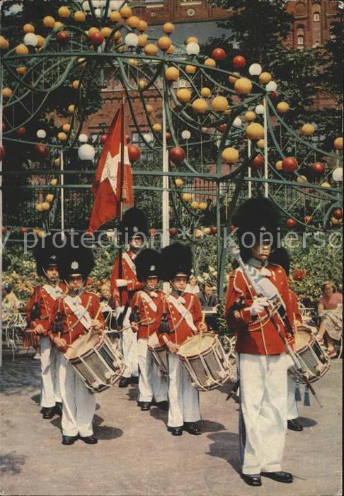 Leibgarde Wache Kobenhavn Tivoli Trommel