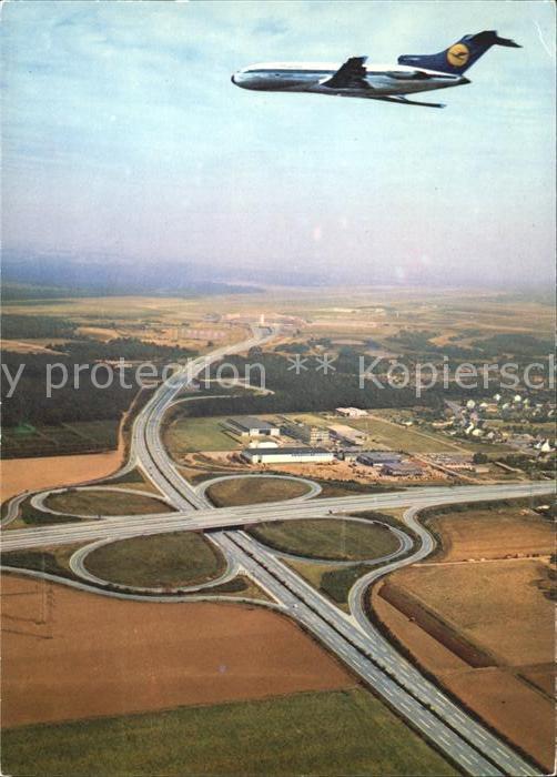 Lufthansa Flughafen Köln/bonn Autobahnkreuz Flieg