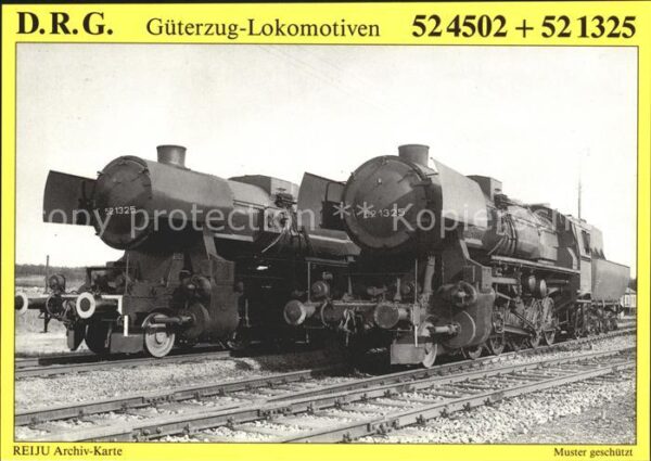 Lokomotive Dampf-Güterzuglokomotiven 52 4502 und 5