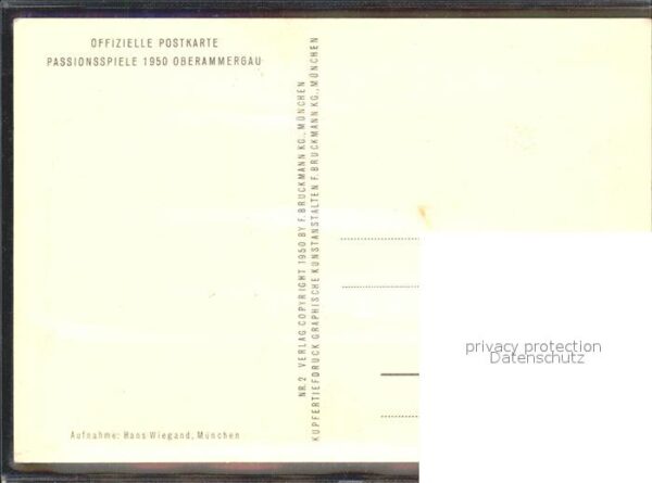 Passionsspiele Oberammergau Christus Anton Preisinger Autogramm – Bild 2