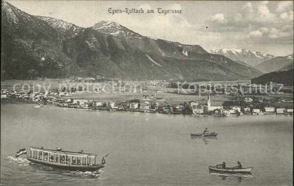 Rottach-Egern am Tegernsee Panorama Bootspartien