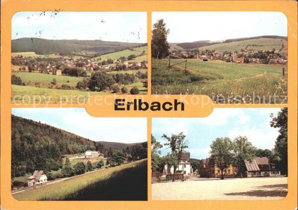 Erlbach Vogtland Ortsblick Teilansicht Landesgemeinde Ta