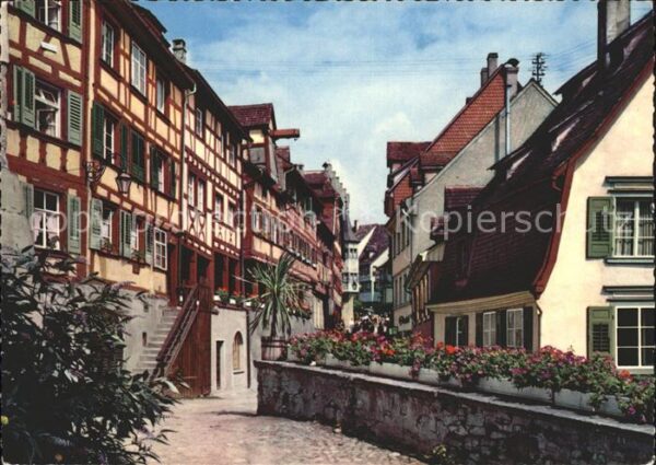 Meersburg Bodensee Fachwerkhäuser an der Steige