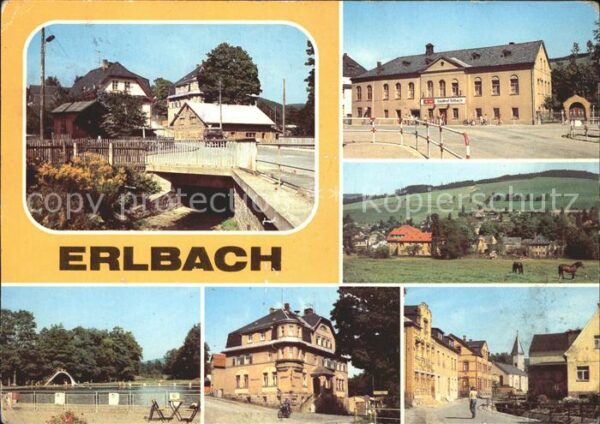 Erlbach Vogtland Schwarzbach Gasthof Erlbach Teilansicht