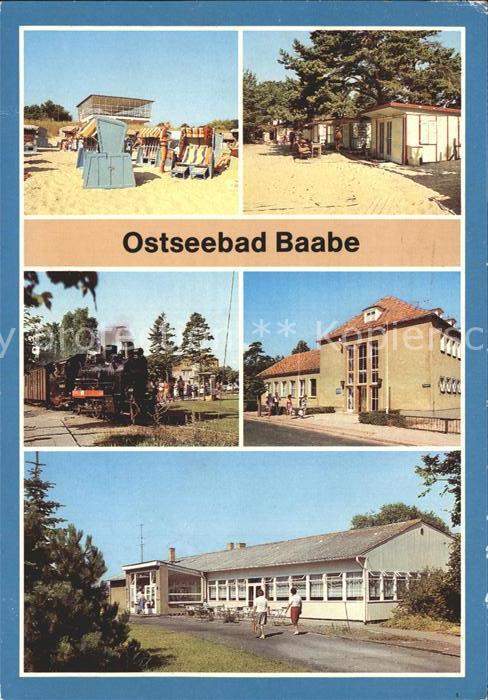 Baabe Ostseebad Ruegen Strand Campingplatz Schmalspurbahn Erho
