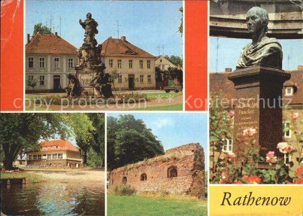 Rathenow Kurfürsten Denkmal Duncker Denkmal Wald