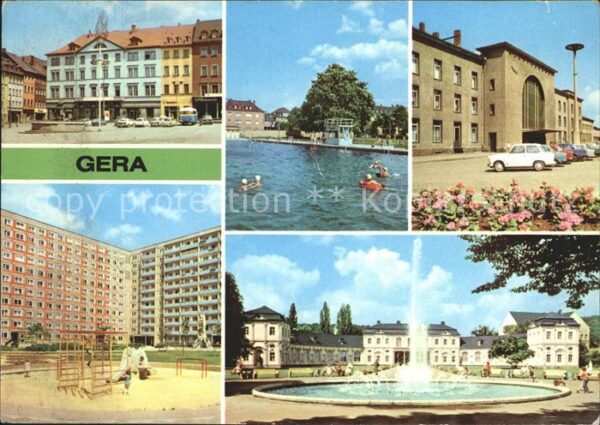 Gera Markt Sommerbad Hauptbahnhof Am Sonnenb