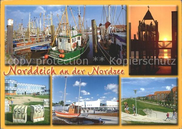 Norden Ostfriesland Hafen Seebrücke Strandpartien