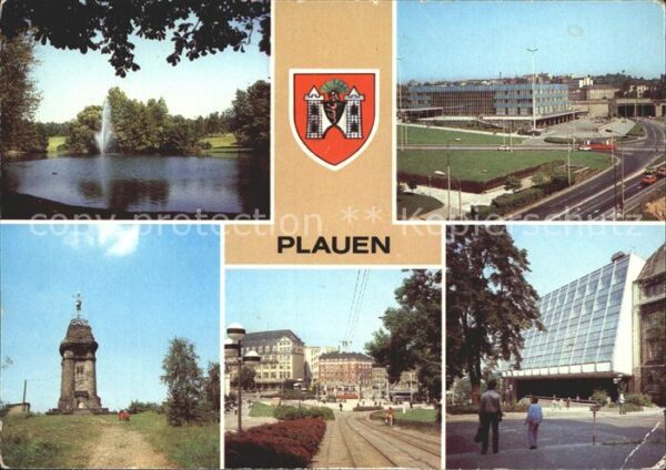 Plauen Vogtland Stadtpark Oberer Bahnhof Kemmlerturm Ot