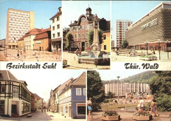 Suhl Thueringer Wald Wilhelm Pieck Strasse Rathaus Waffensch