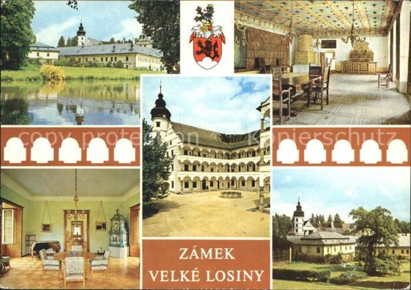 Velke Losiny Zamecky aareal Valky sal s renesancnimi