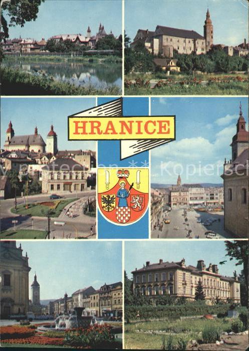 Hranice nad Morave Nabrezi reky Becvy Zerotinsky zamek Poh