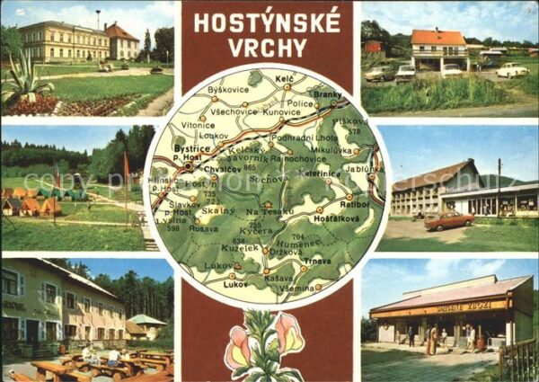 Hostynske Vrchy Bystrice  nam Kl Gottwalda Rusava Rajno