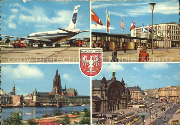 Frankfurt Main Flughafen Jet Messehallen Kaiserdom St