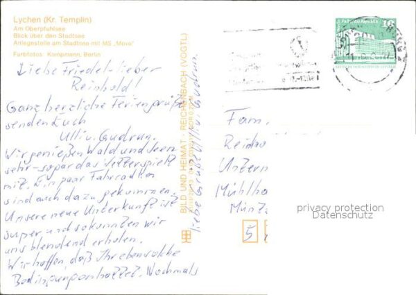 Lychen Oberpfuhlsee Stadtsee Anlegestelle mit – Bild 2