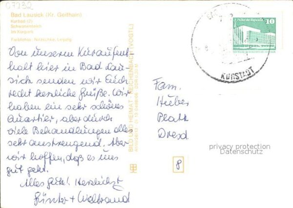 Bad Lausick Kurbad Schwanenteich Im Kurpark – Bild 2