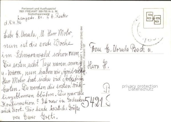 Freiamt Am Brettenbach Rathausblick vom Busengr – Bild 2