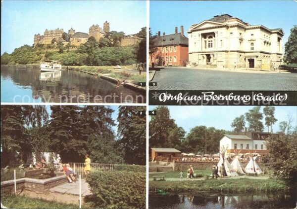 Bernburg Saale Schloss Kaffeegarten Paradies Carl Mari
