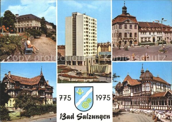 Bad Salzungen Kurhaus Hochhaus Leninplatz Markt Kinde