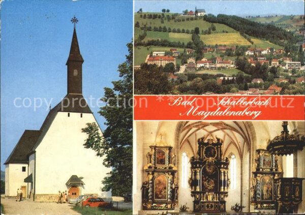 Bad Schallerbach Bergkirche Gesamtansicht St Magdalenaki