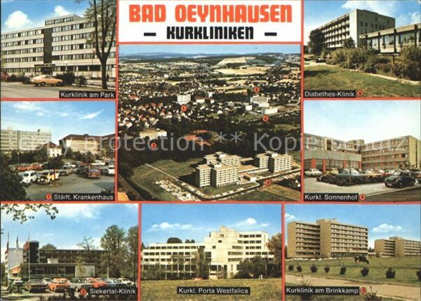 Bad Oeynhausen Kurklinik Fliegeraufnahme Diabetes Klin