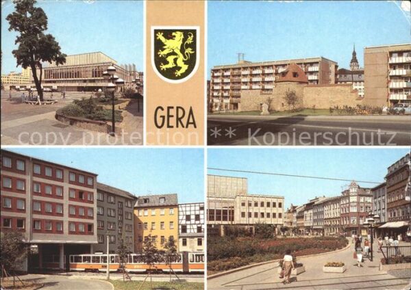 Gera Kulturhaus Histor Stadtmauer Strassenba