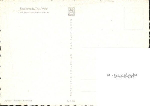 Friedrichroda FDGB Ferienheim Walter Ulbricht – Bild 2