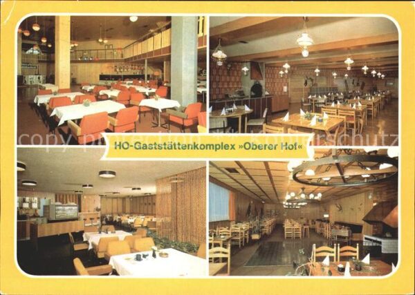 Oberhof Thueringen HO Gaststätten Oeberer Hof Tanzbar Joel