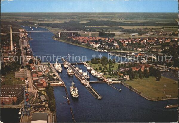 Holtenau Kiel Holtenauer Schleusen mit Hochbrücken Fl