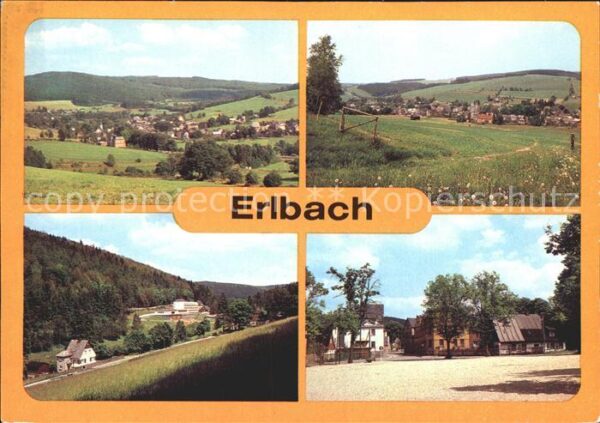 Erlbach Vogtland Panorama Teilansicht Landesgemeinde Tal