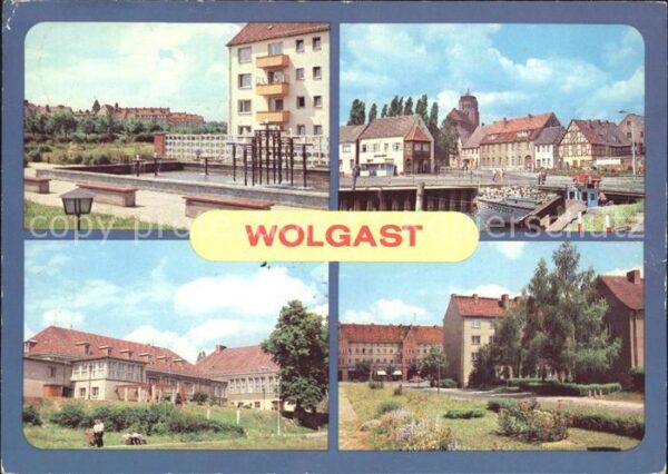 Wolgast Mecklenburg-Vorpommern Springbrunnen  Am Hafen Hotel Vier Jahr